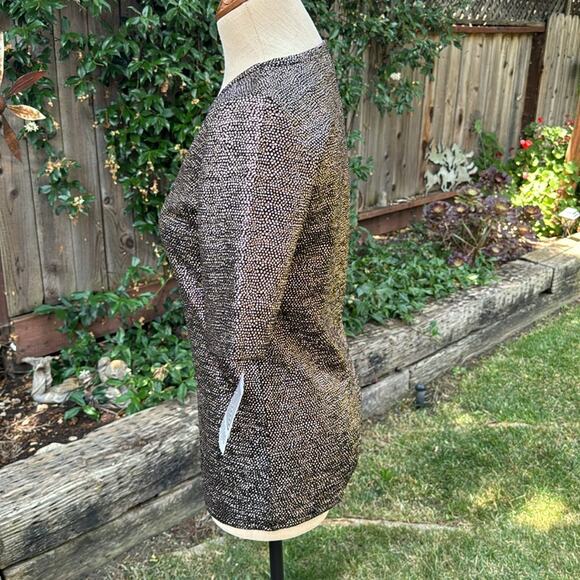 NWT Lularoe Gold Label Short Sleeve Black and Gold Polka Dots Gigi Top Size S - Picture 5 of 9